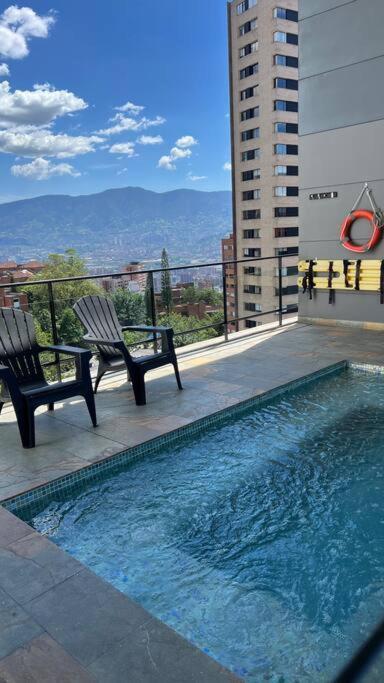 Apartament Apartamento De Lujo Con La Mejor Vista De Medellín Zewnętrze zdjęcie